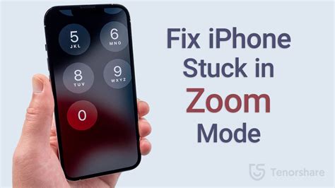 remove zoom from iphone sync.